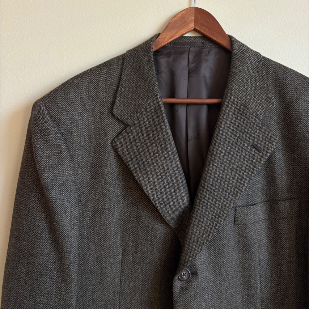 Vtg Belvest Made in Italy Wool Cashmere Blend 3 Button Super 110 S Sport Blazer